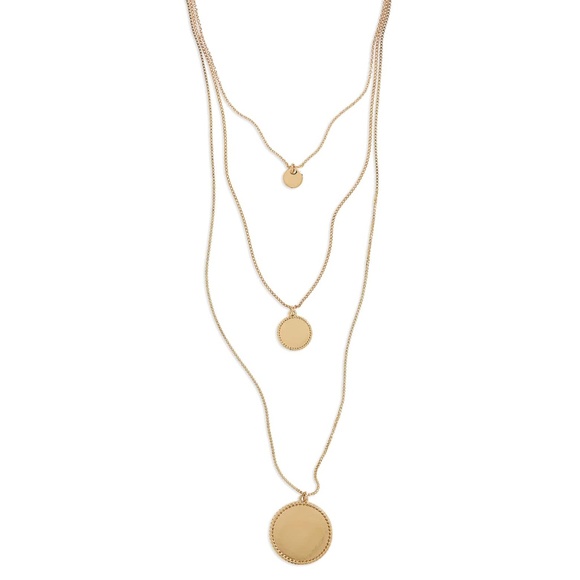 bp Jewelry - NWOT BP Three-Layer Disc Necklace